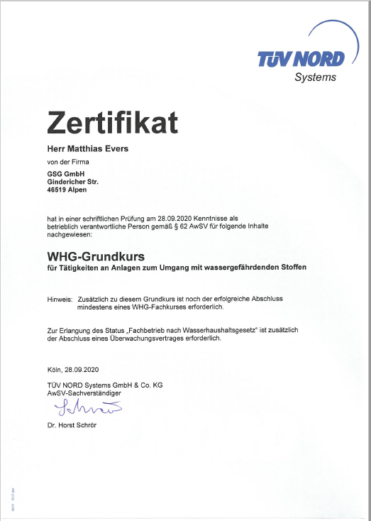 WHG-Grundkurs
